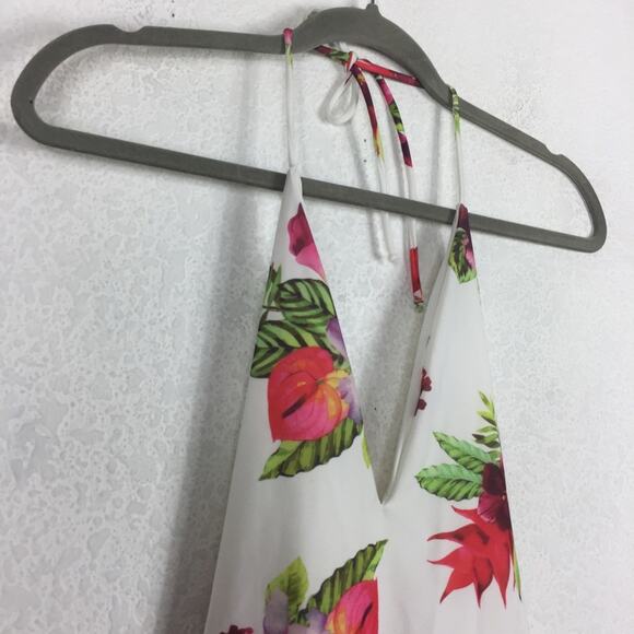 Privacy Please Elouise Floral Swimsuit XS Low Back One Piece Tropical Modest - Picture 7 of 14